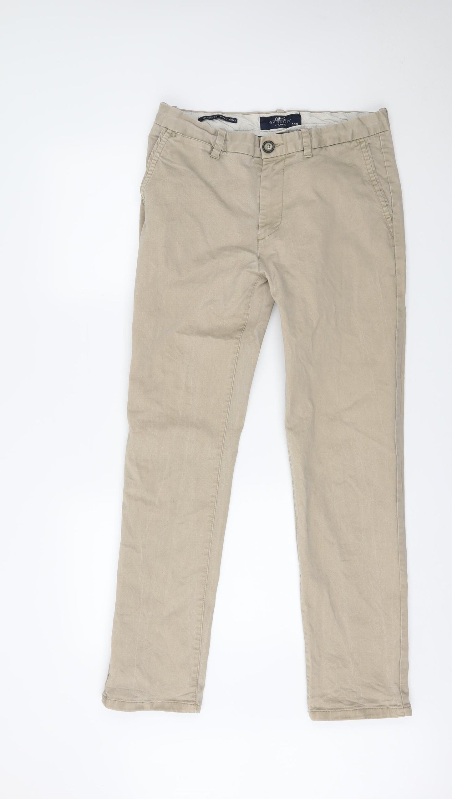 NEXT Mens Beige   Trousers  Size 32 L31 in