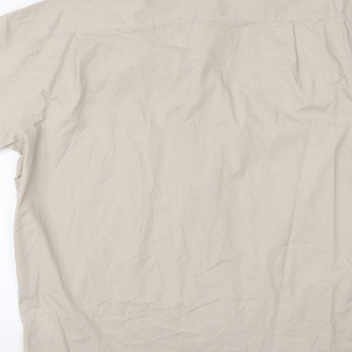 Burton Mens Beige    Button-Up Size 16