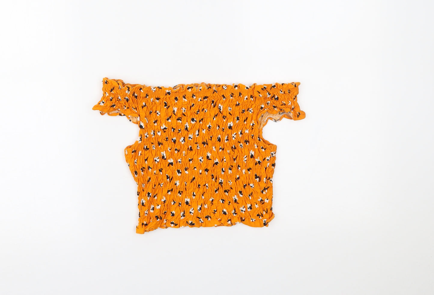 Miss Selfridge Womens Yellow Floral  Camisole Blouse Size 6