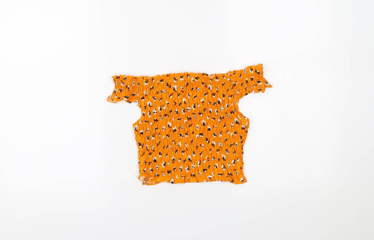 Miss Selfridge Womens Yellow Floral  Camisole Blouse Size 6