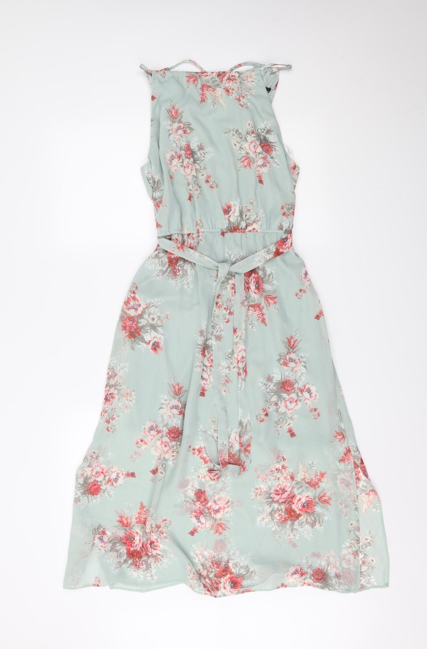 New Look Womens Blue Floral  A-Line  Size 8