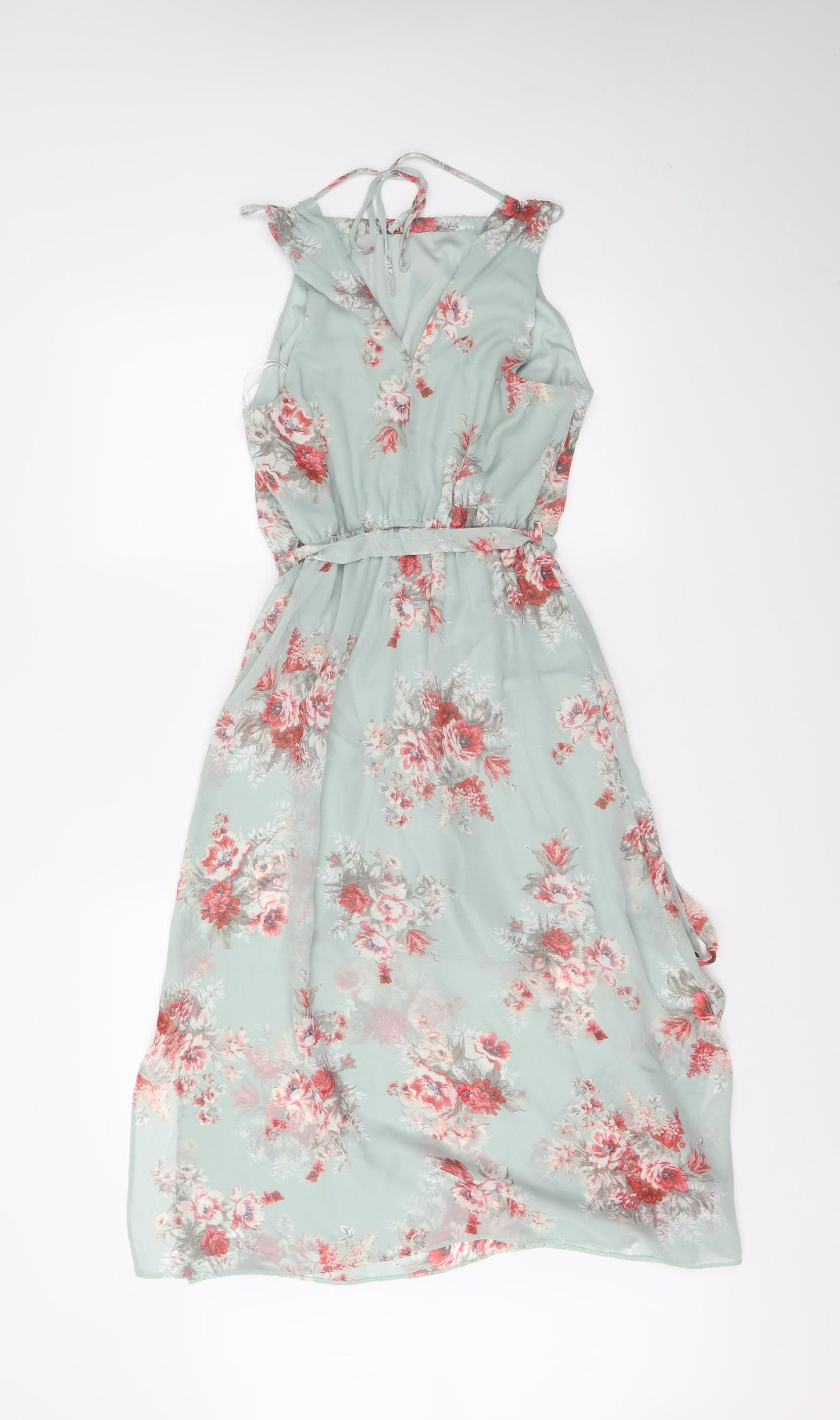 New Look Womens Blue Floral  A-Line  Size 8