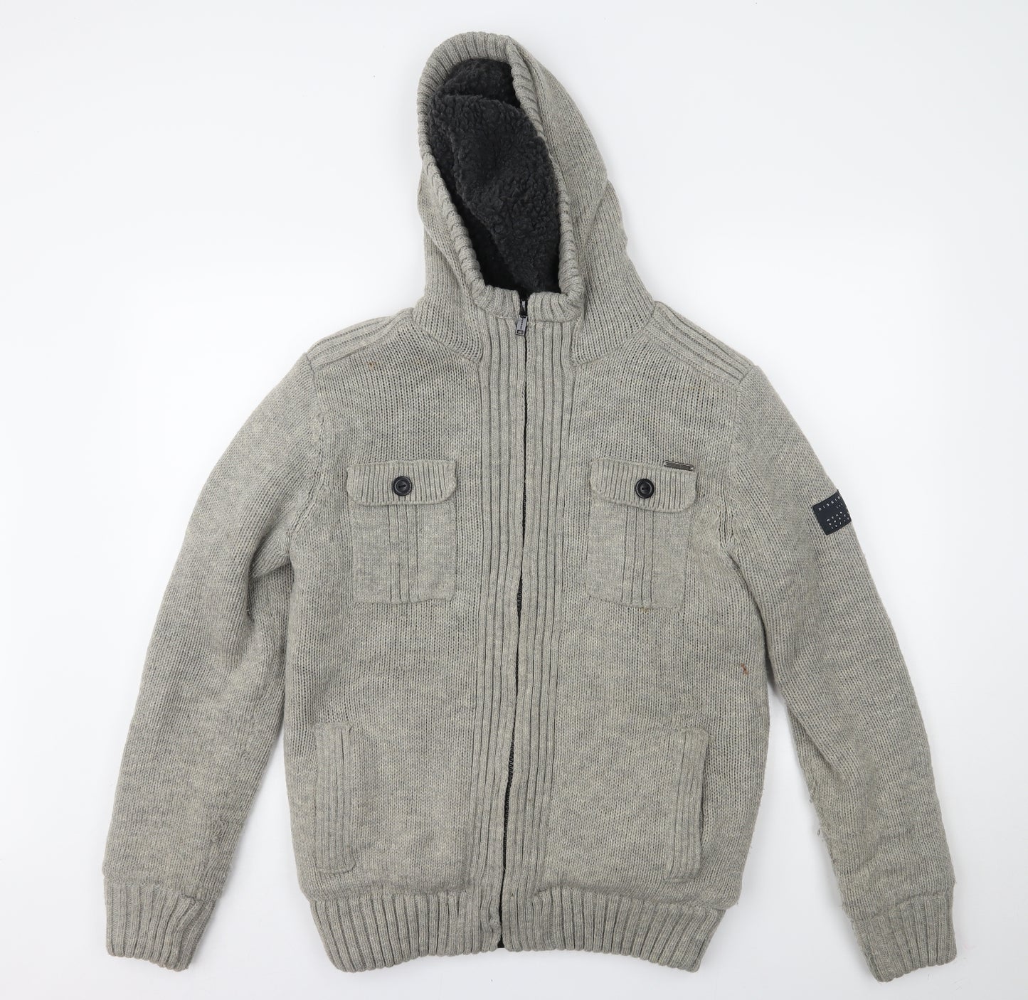 Dissident Mens Grey    Coat Size M