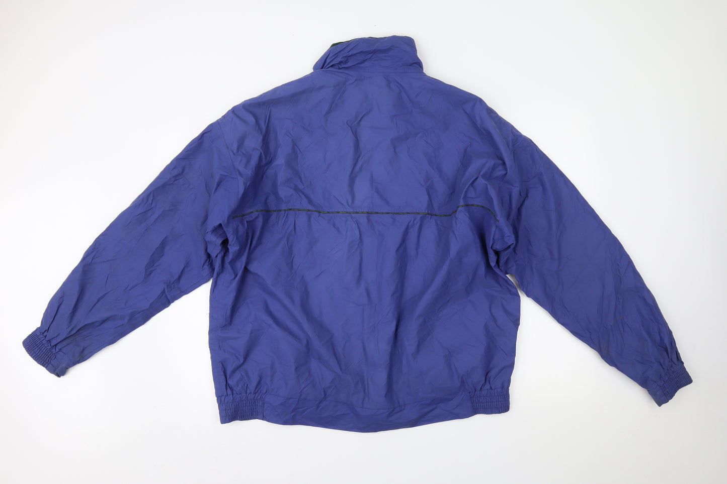 Atlanta Mens Blue   Windbreaker Coat Size XL