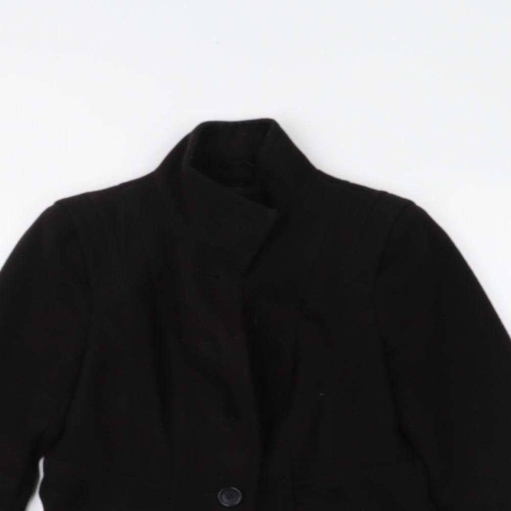 Autonomy Womens Black   Overcoat Coat Size 10