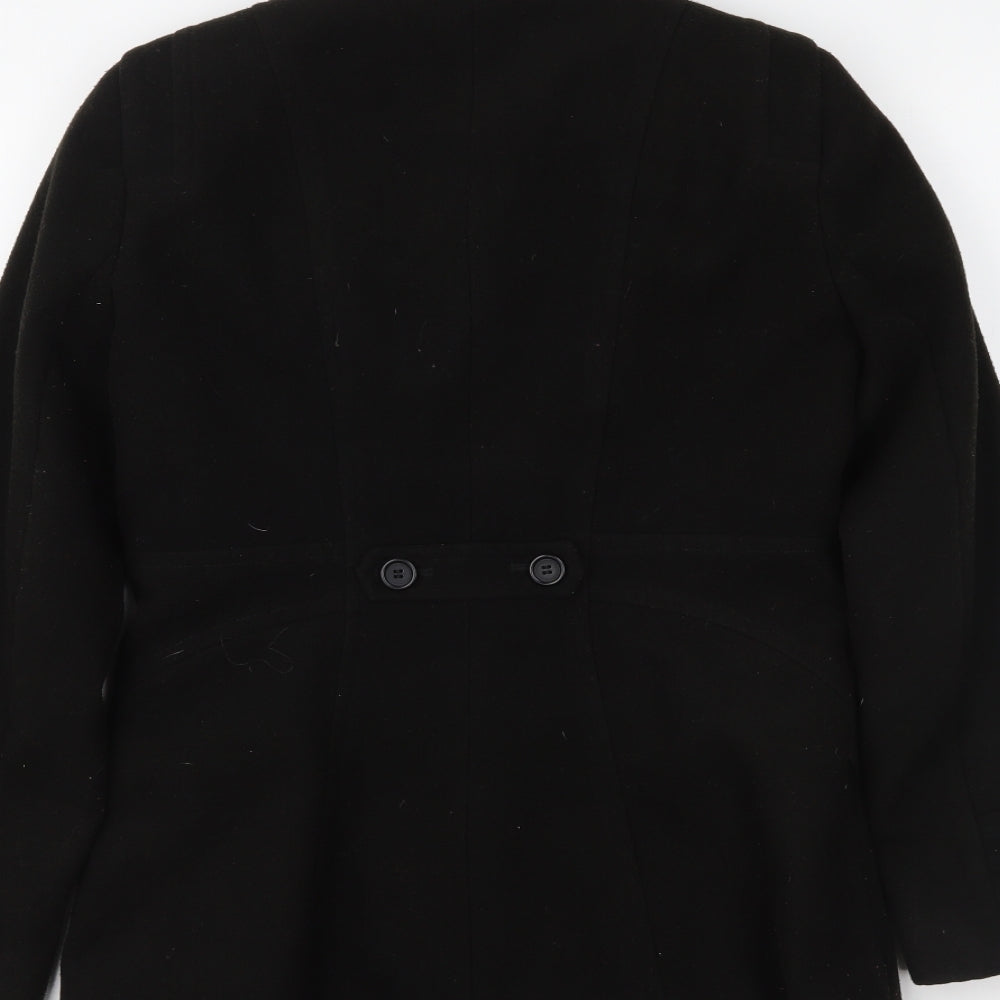 Autonomy Womens Black   Overcoat Coat Size 10