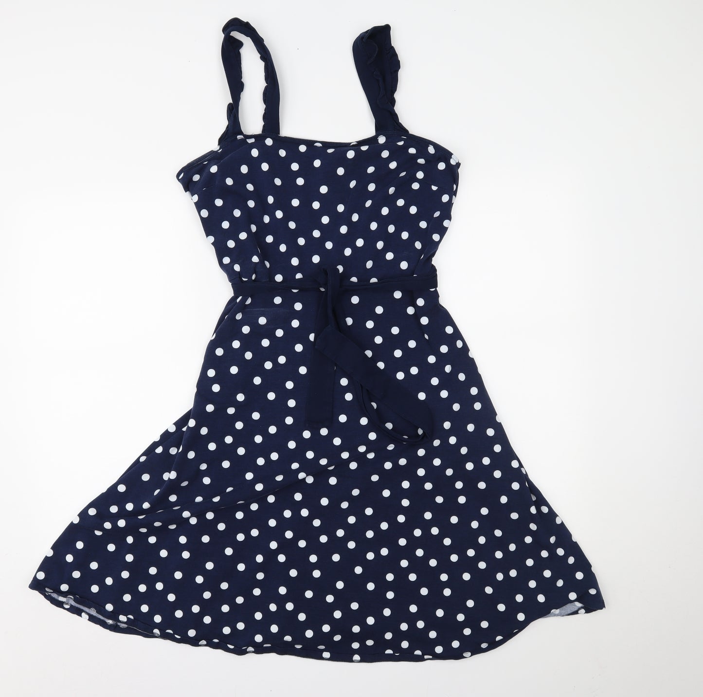 Dorothy Perkins Womens Blue Polka Dot  Fit & Flare  Size 16