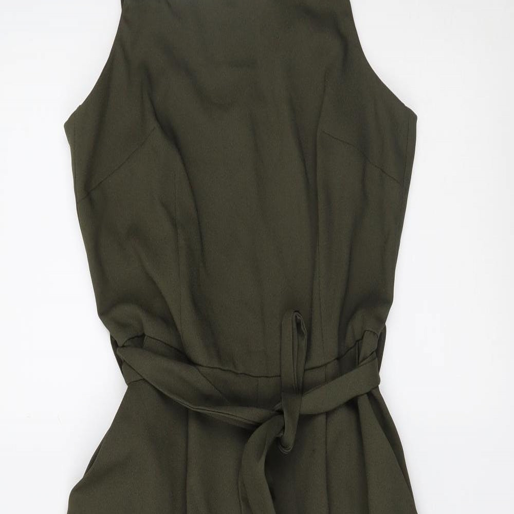 Miss Selfridge Womens Green   Jumpsuit One-Piece Size 8