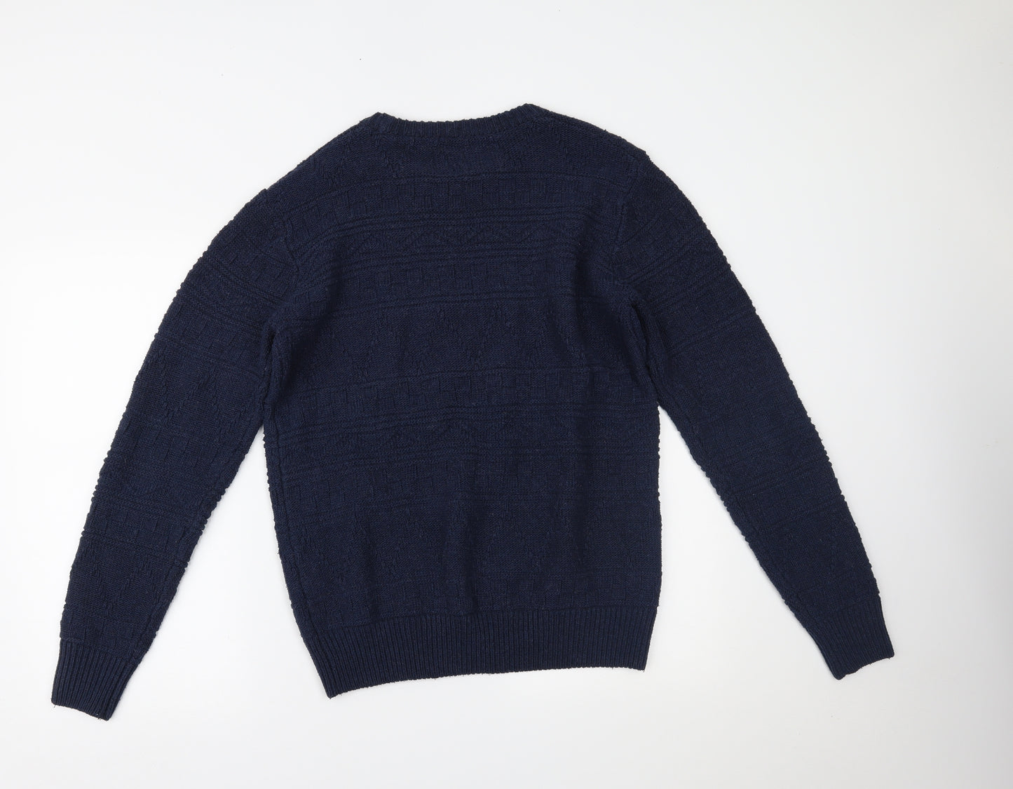 Bellfield Mens Blue   Pullover Jumper Size S