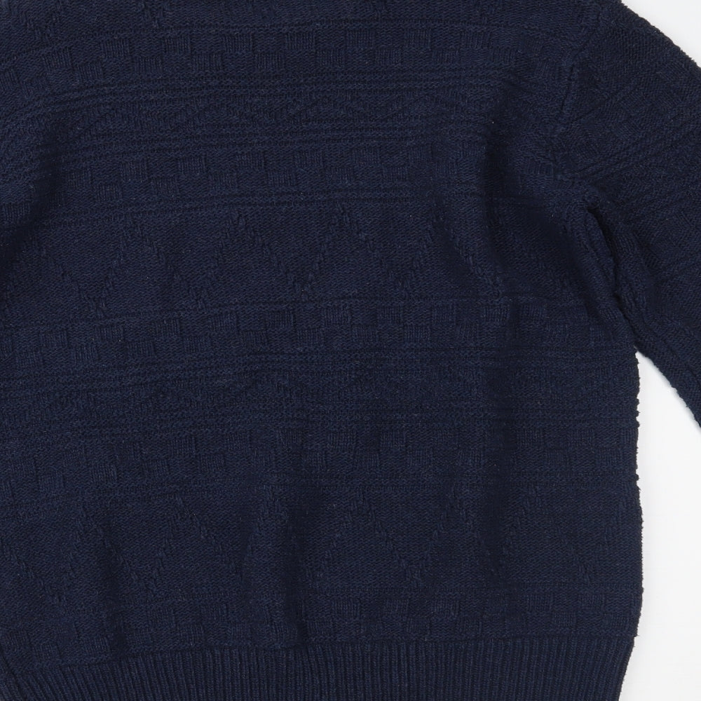 Bellfield Mens Blue   Pullover Jumper Size S