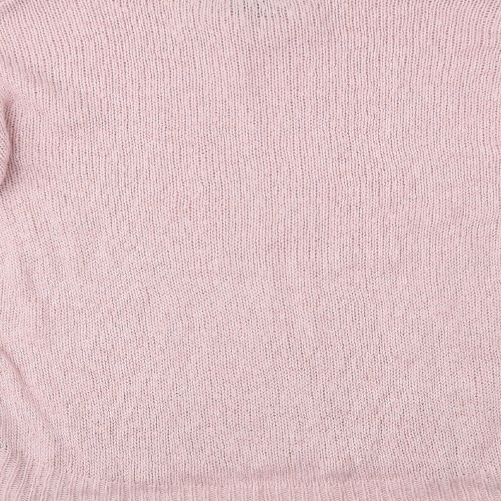 New Look Womens Pink   Pullover Jumper Size M