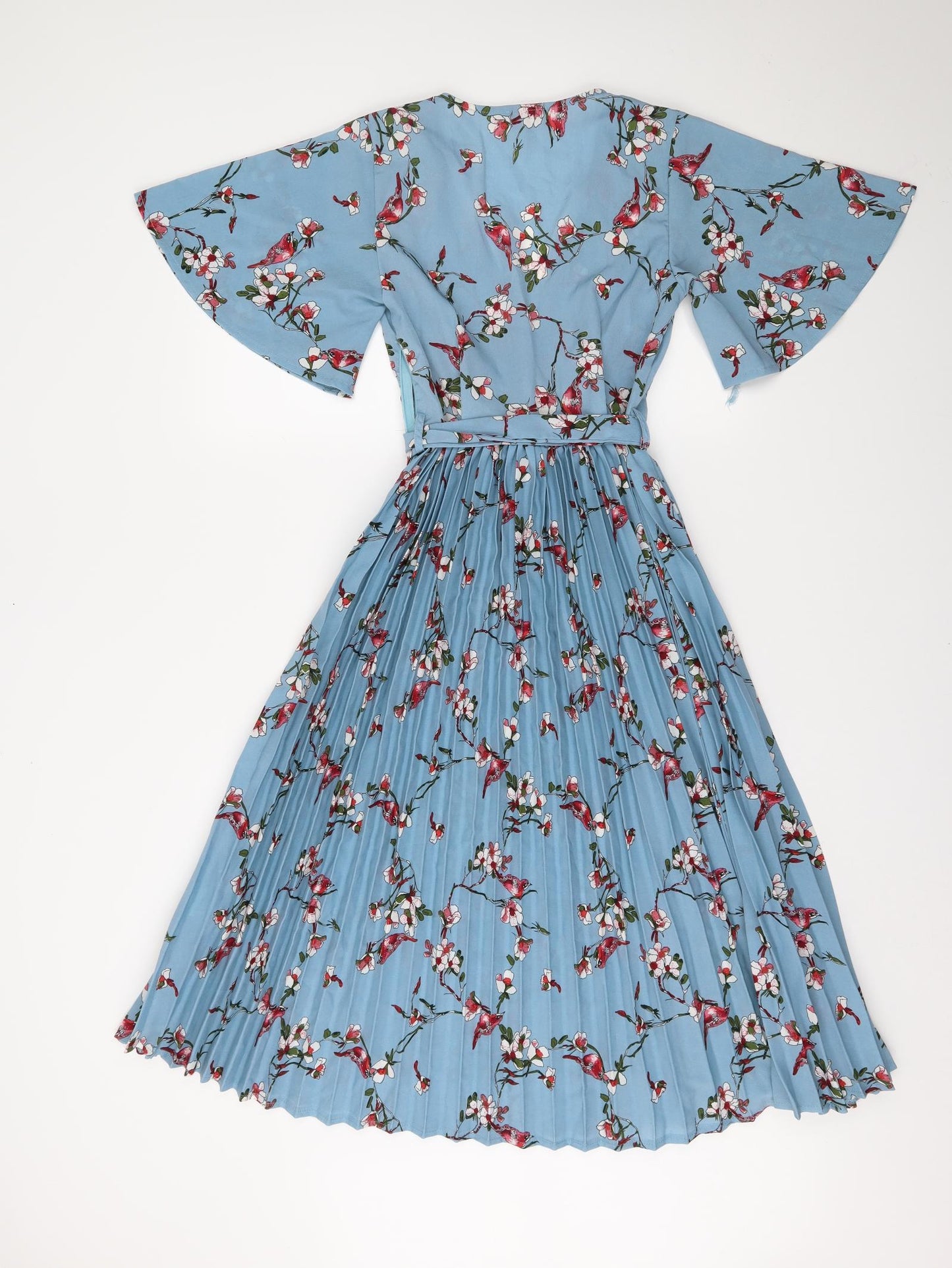 PRETTYLITTLETHING Womens Blue Floral  A-Line  Size 6