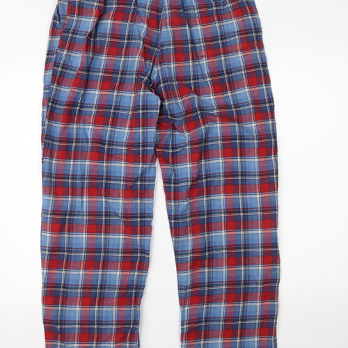 Marks and Spencer Mens Multicoloured Plaid   Pyjama Pants Size M