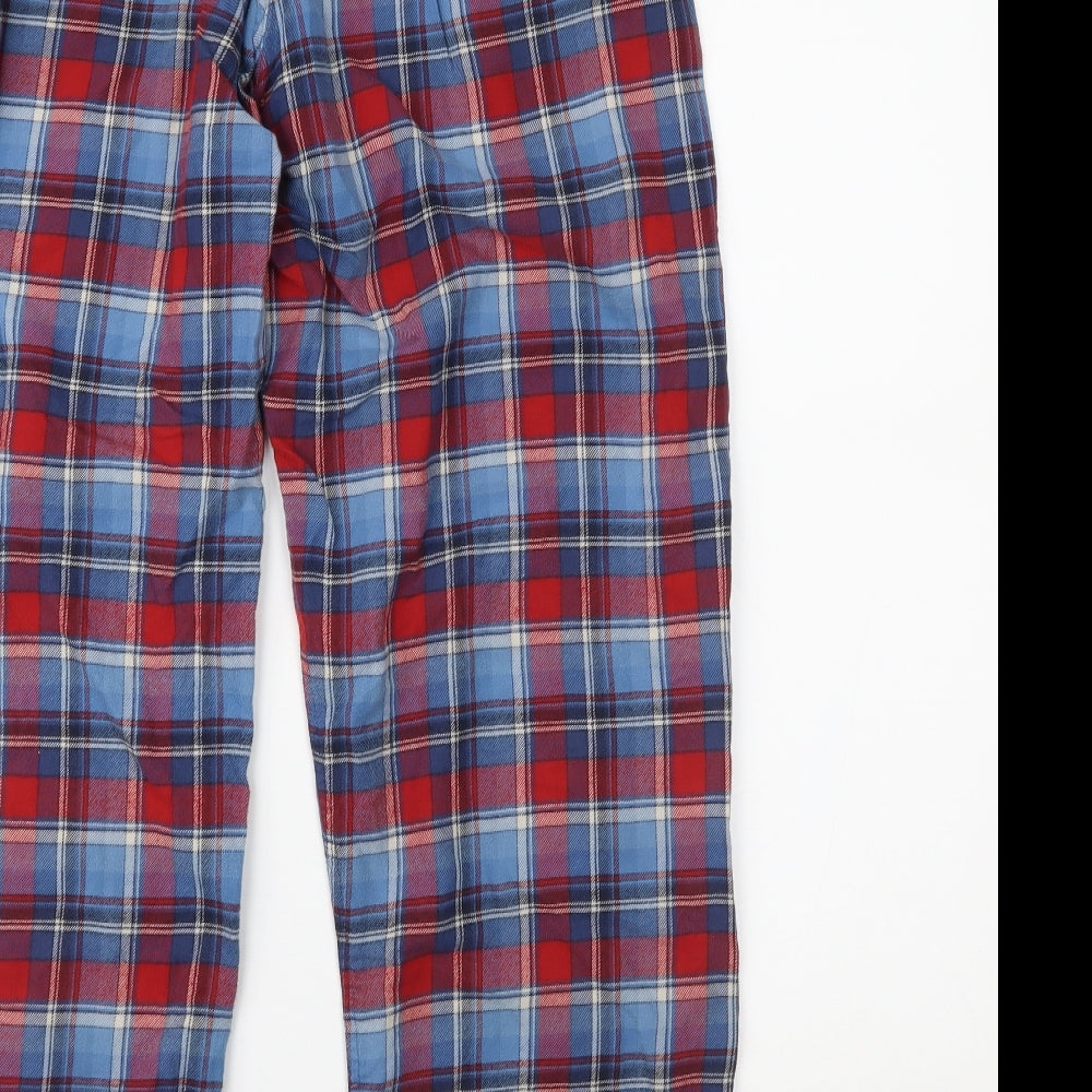 Marks and Spencer Mens Multicoloured Plaid   Pyjama Pants Size M