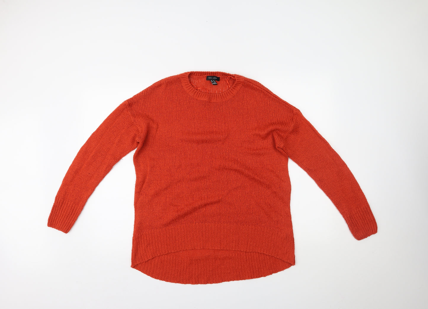 New Look Womens Orange   Henley Jumper Size M