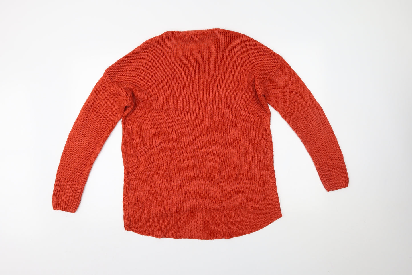 New Look Womens Orange   Henley Jumper Size M