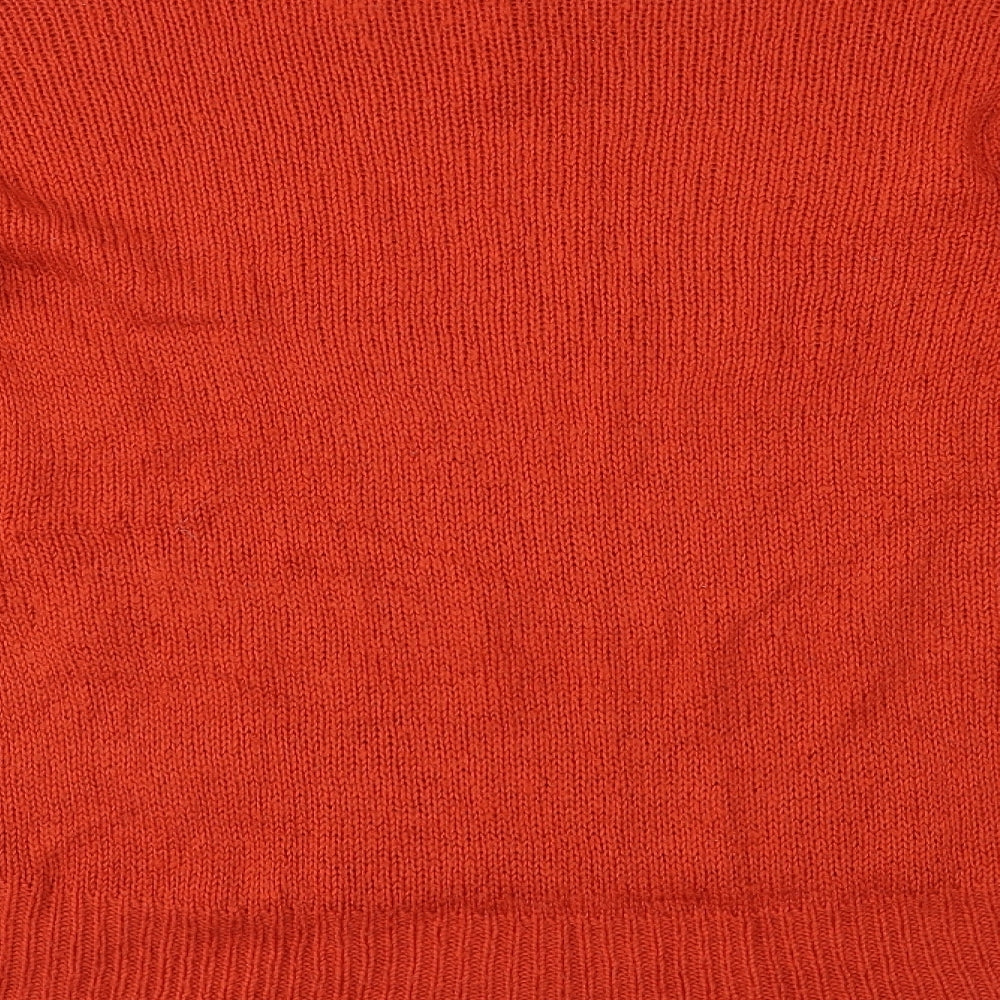 New Look Womens Orange   Henley Jumper Size M