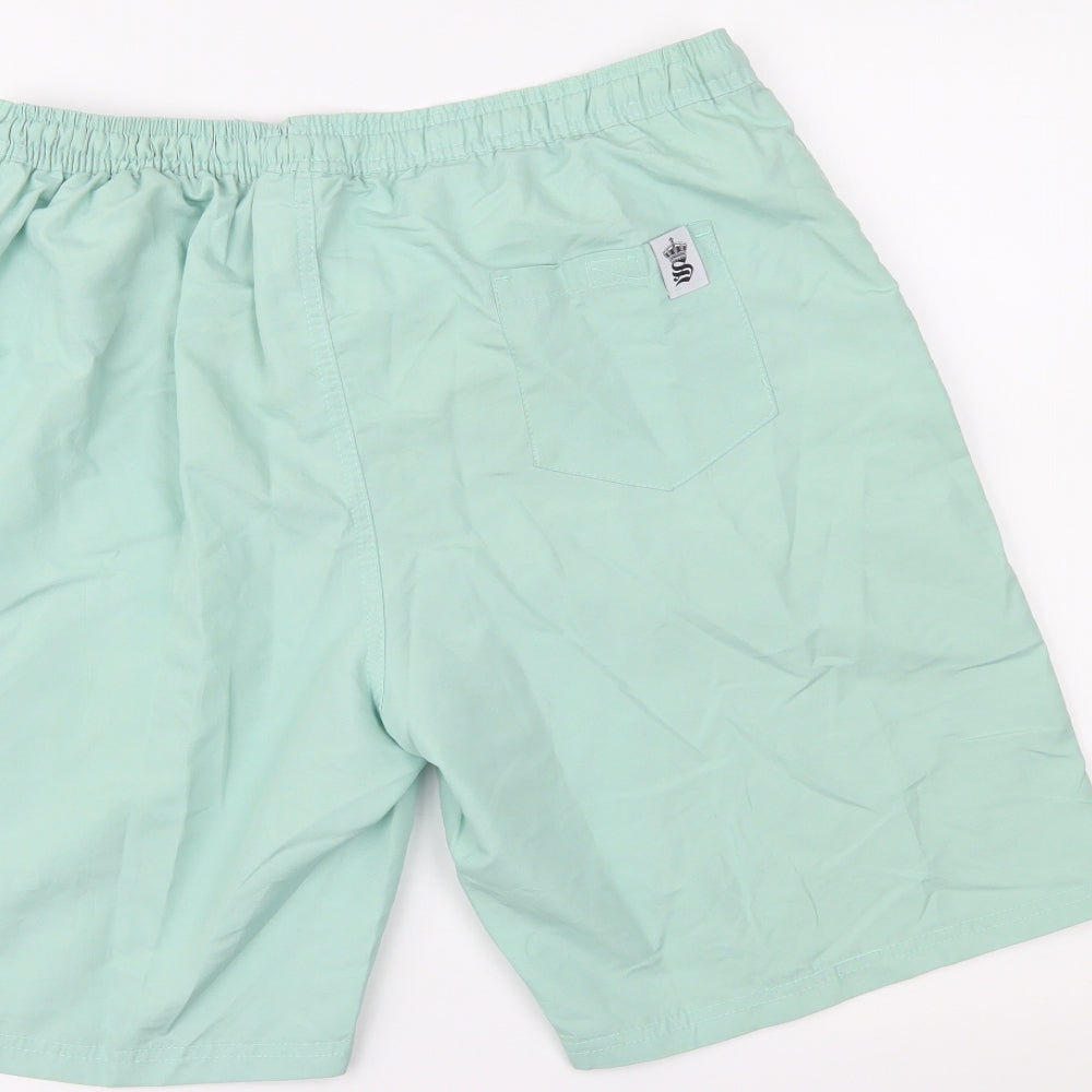 Soul Star Mens Green   Sweat Shorts Size XL