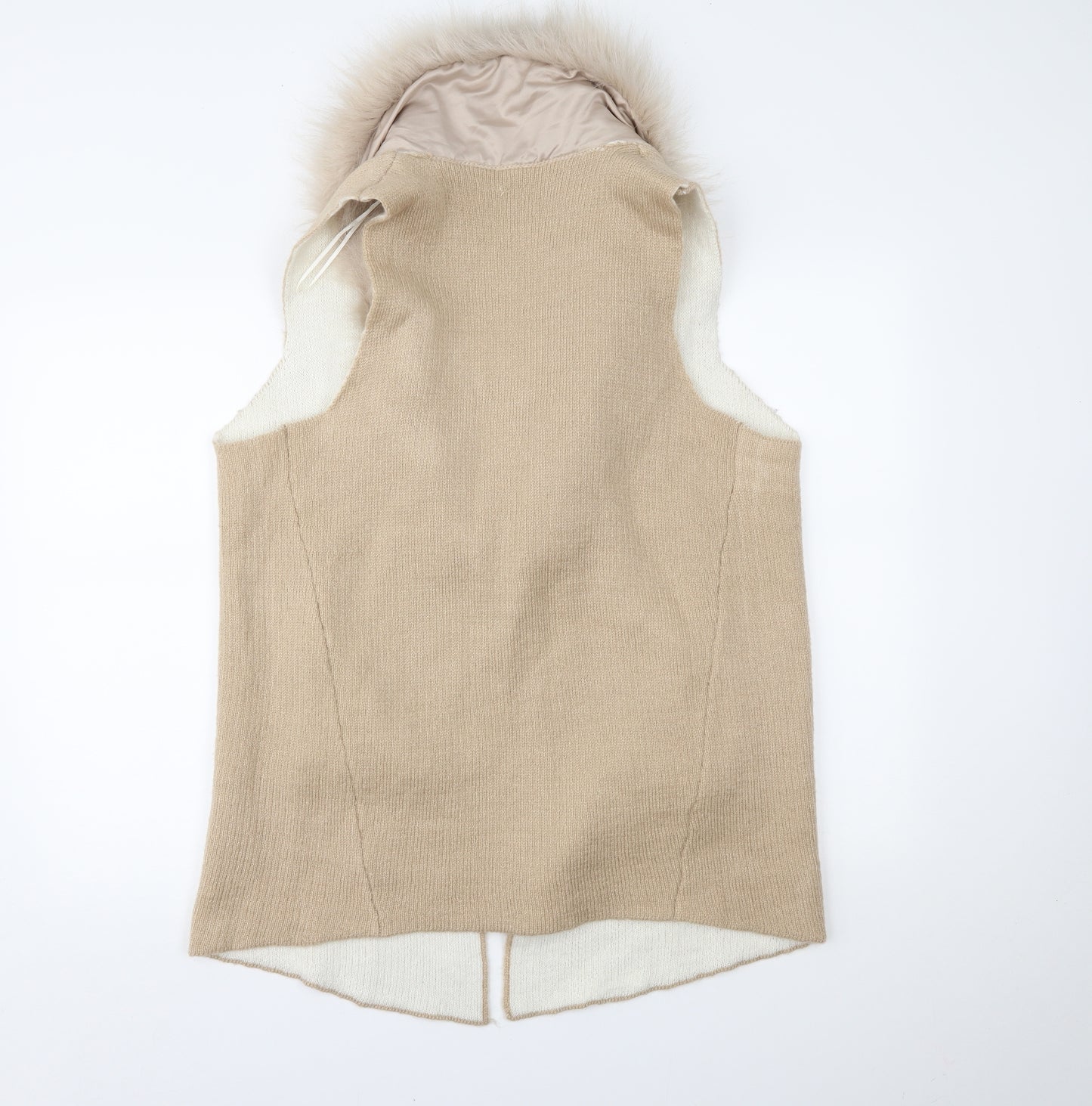 River Island Womens Beige   Gilet Waistcoat Size 12