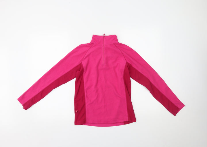 Mountain Life Girls Pink Henley Jumper Size 11-12 Years