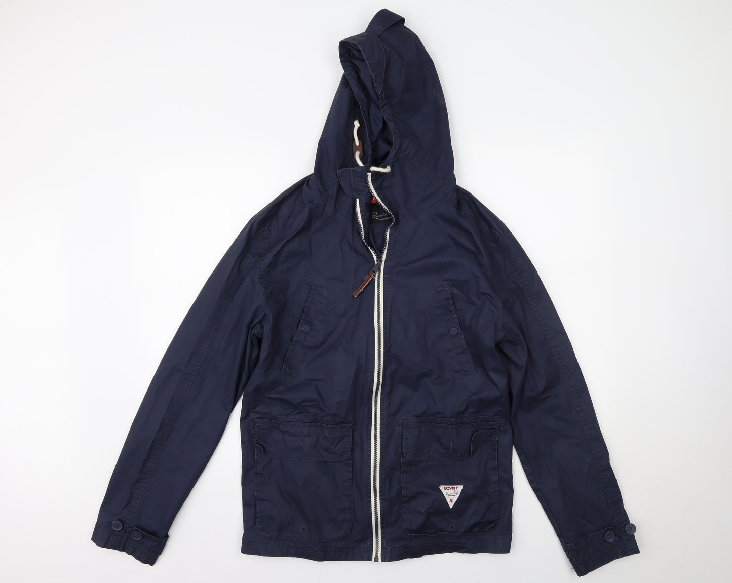 Soviet Womens Blue   Varsity Jacket Coat Size M