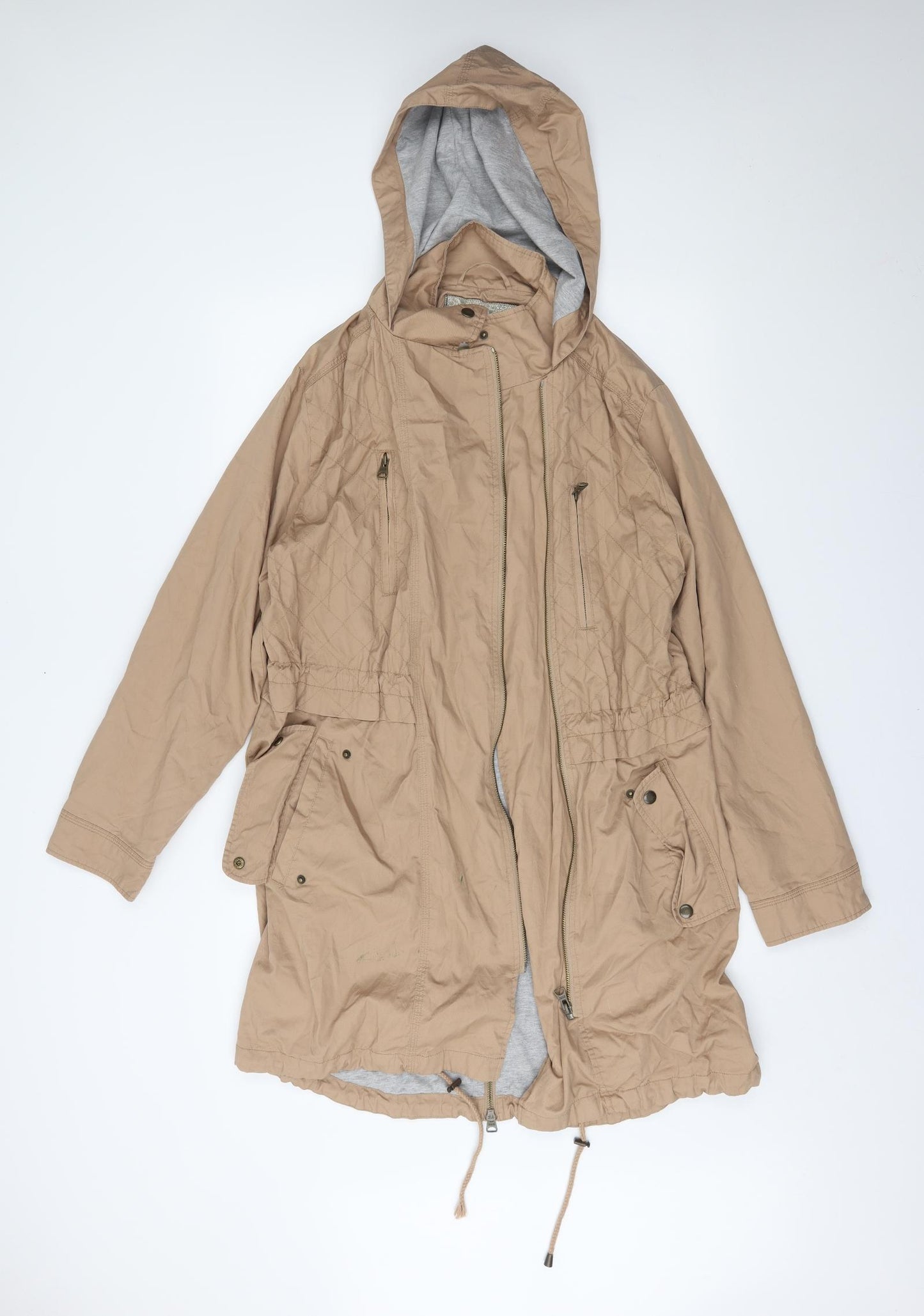 Marks and Spencer Womens Beige   Ski Jacket Coat Size 14