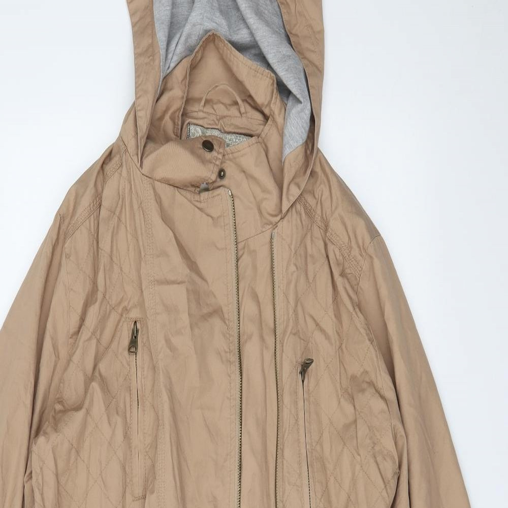 Marks and Spencer Womens Beige   Ski Jacket Coat Size 14