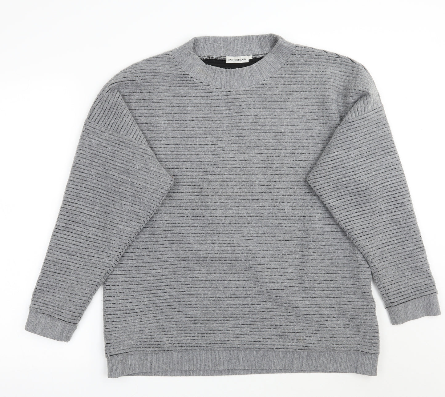 Light before Dark Womens Grey   Pullover Jumper Size L