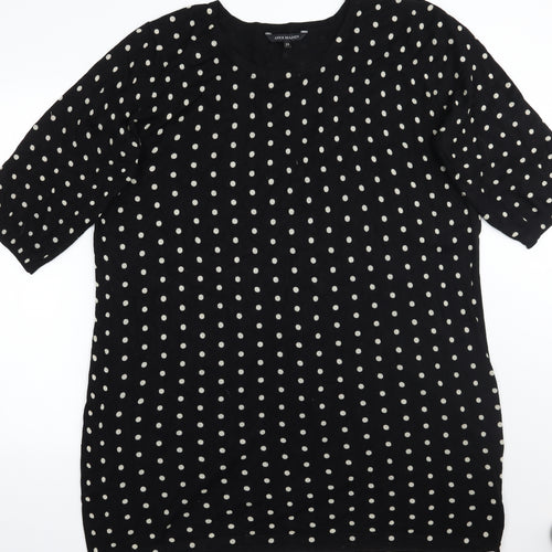 Anya Madsen Womens Black Polka Dot  Jumper Dress  Size 24