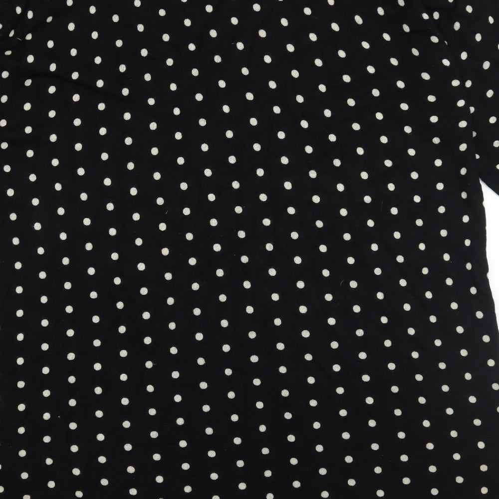 Anya Madsen Womens Black Polka Dot  Jumper Dress  Size 24