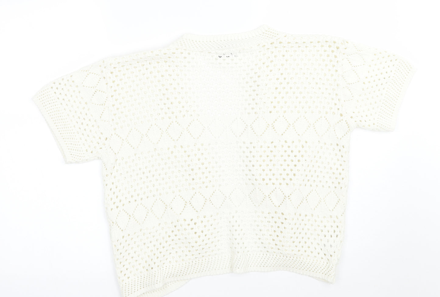 CHIC Womens White   Cardigan Jumper Size XL