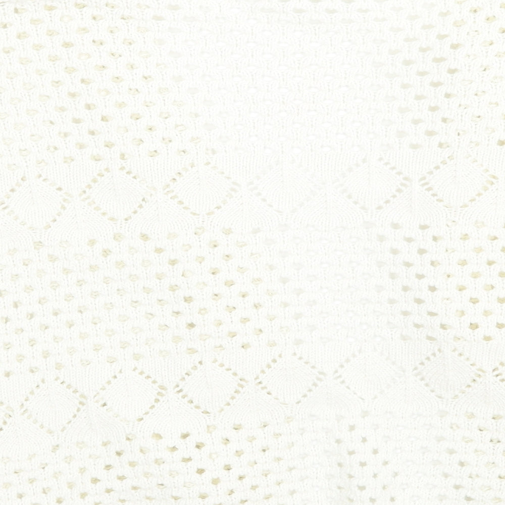 CHIC Womens White   Cardigan Jumper Size XL