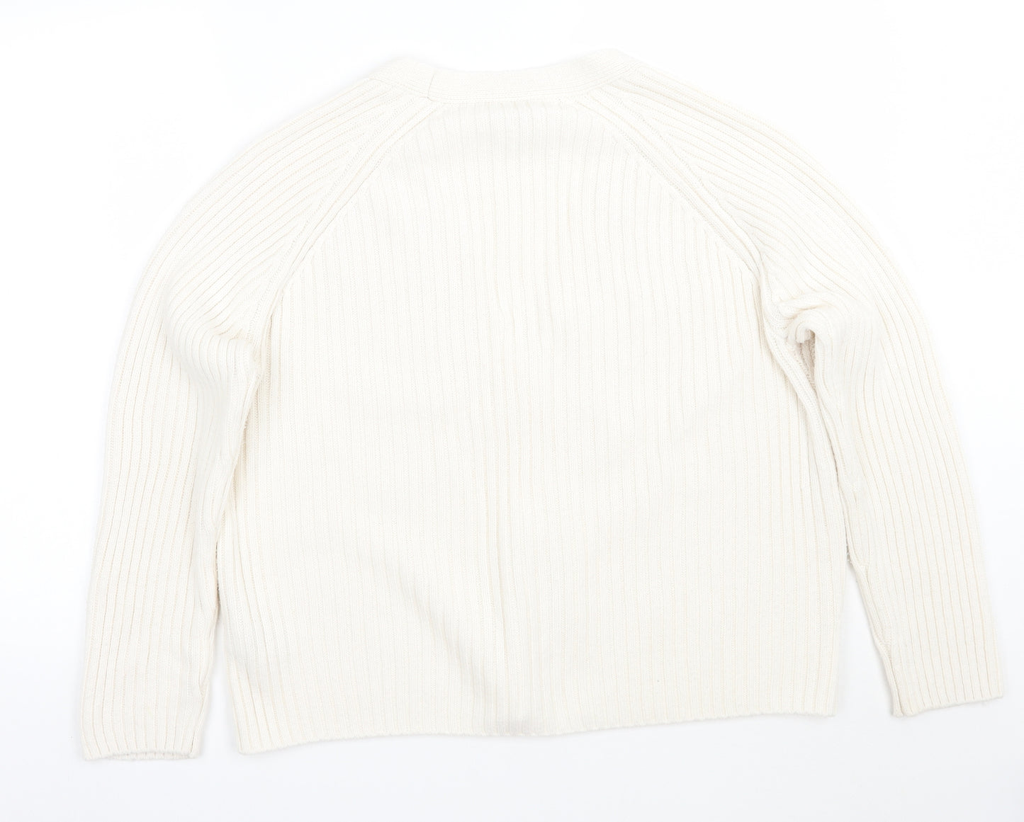 Per Una Womens White   Cardigan Jumper Size 16