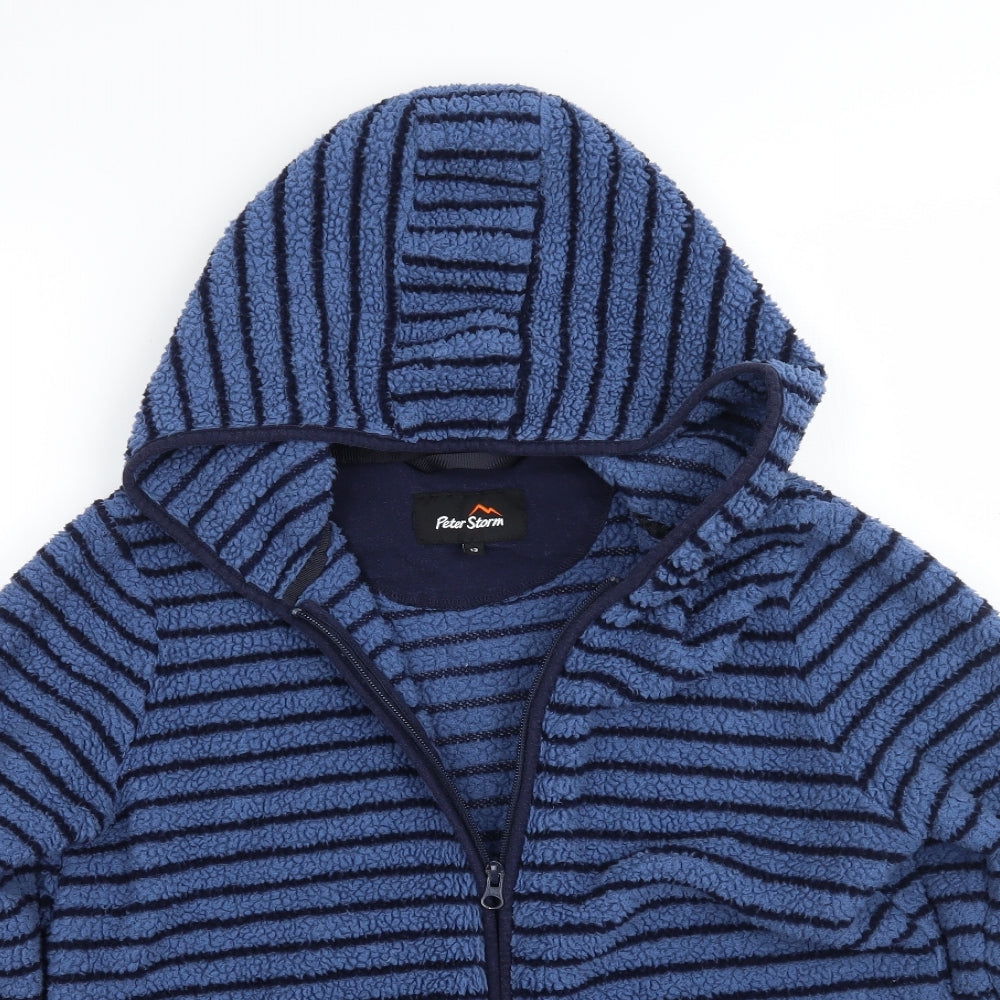 Peter Storm Boys Blue Striped  Jacket  Size 13 Years