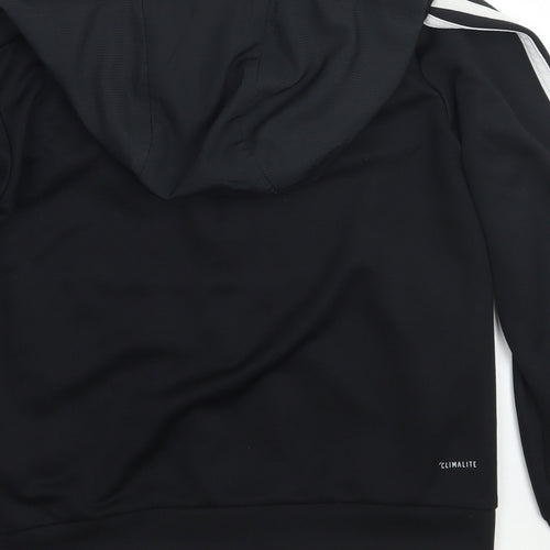 adidas Boys Black   Jacket  Size 7-8 Years