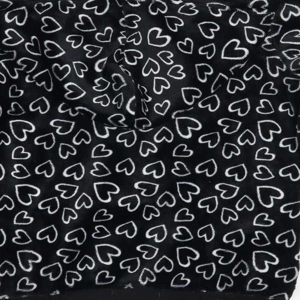 Preworn Womens Black Geometric  Jacket Coatigan Size S