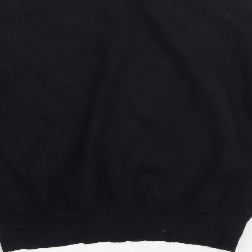 E hyphen world gallery Womens Black Floral  Pullover Jumper One Size