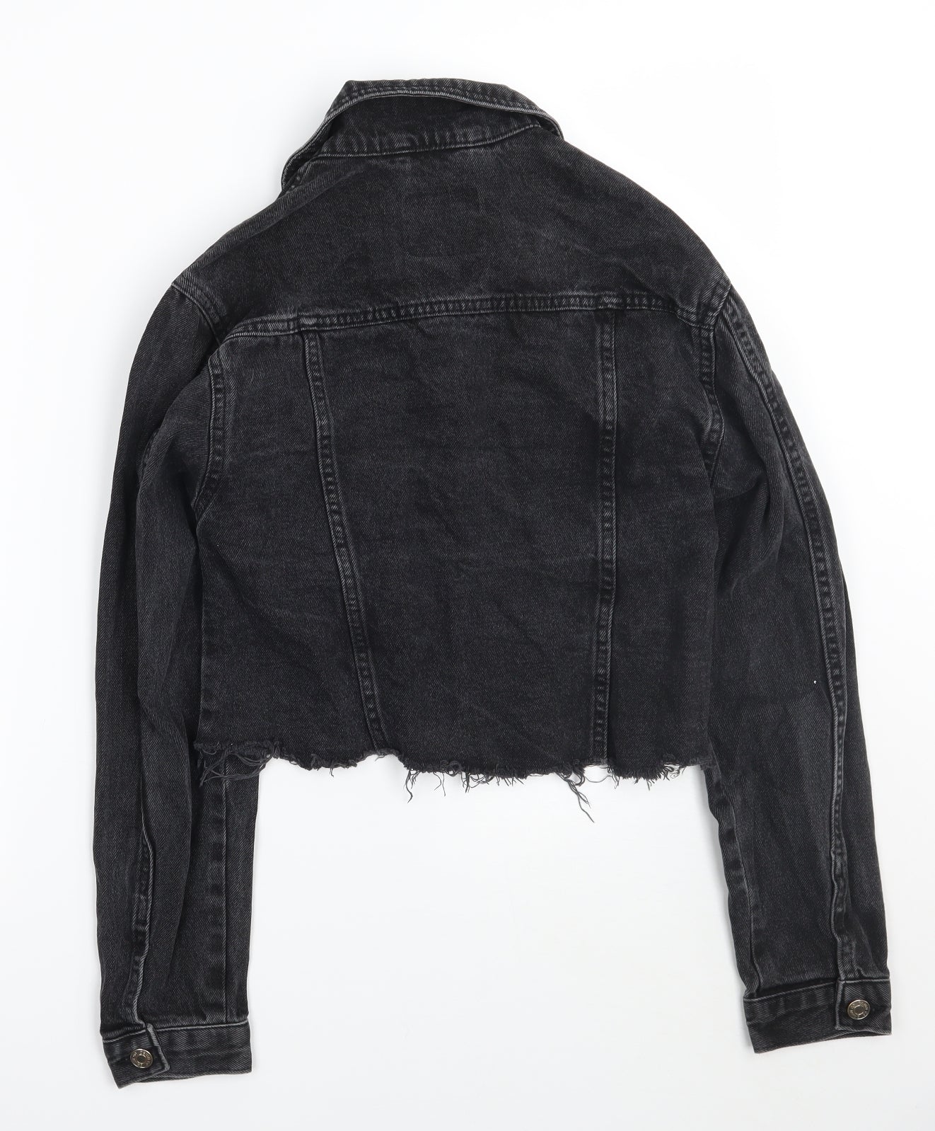 Denim & Co. Womens Black   Jacket Coat Size 6