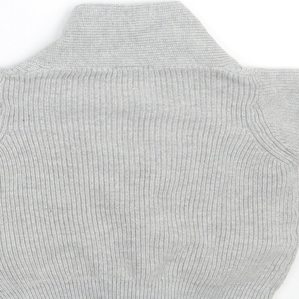 Polarn O. Pyret Baby Grey   Cardigan Jumper Size 0-3 Months
