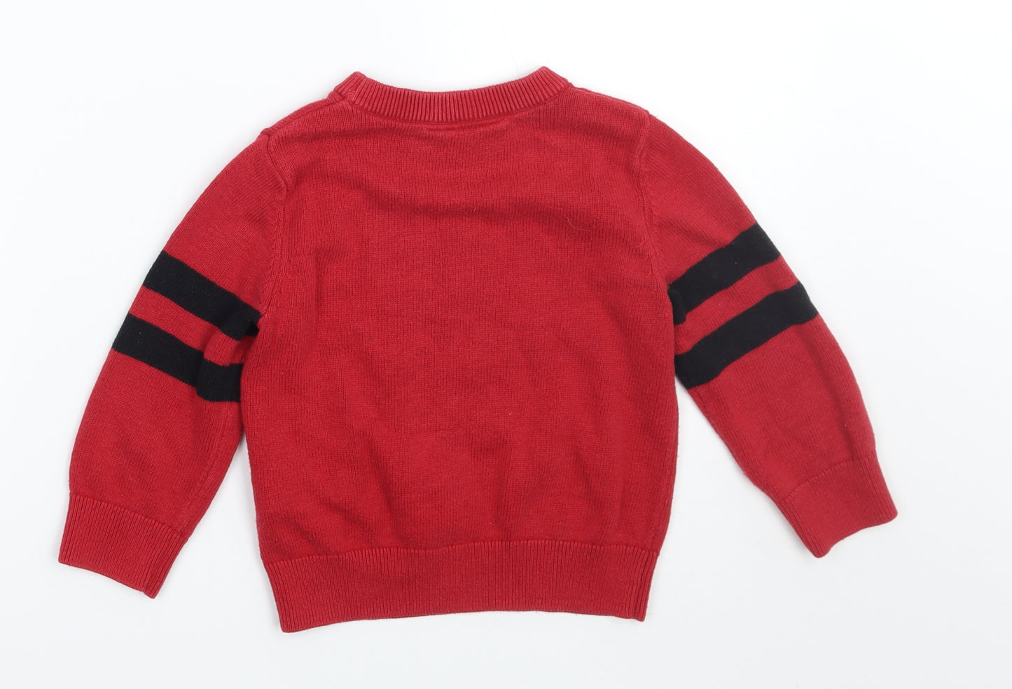Gap Boys Red   Pullover Jumper Size 3 Years
