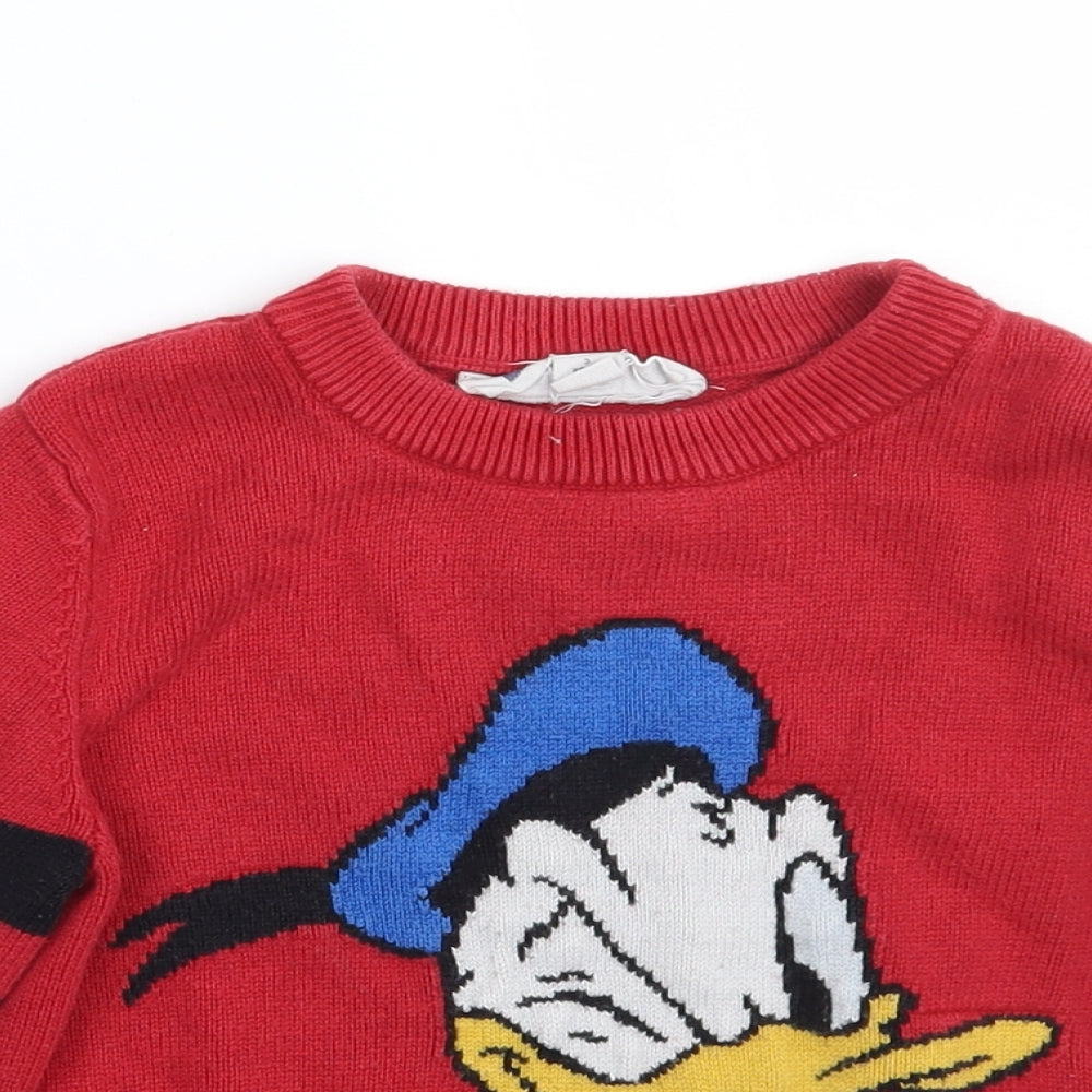 Gap Boys Red   Pullover Jumper Size 3 Years
