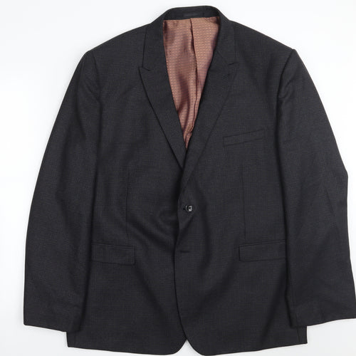 Fellini Mens Blue   Jacket Suit Jacket Size 40