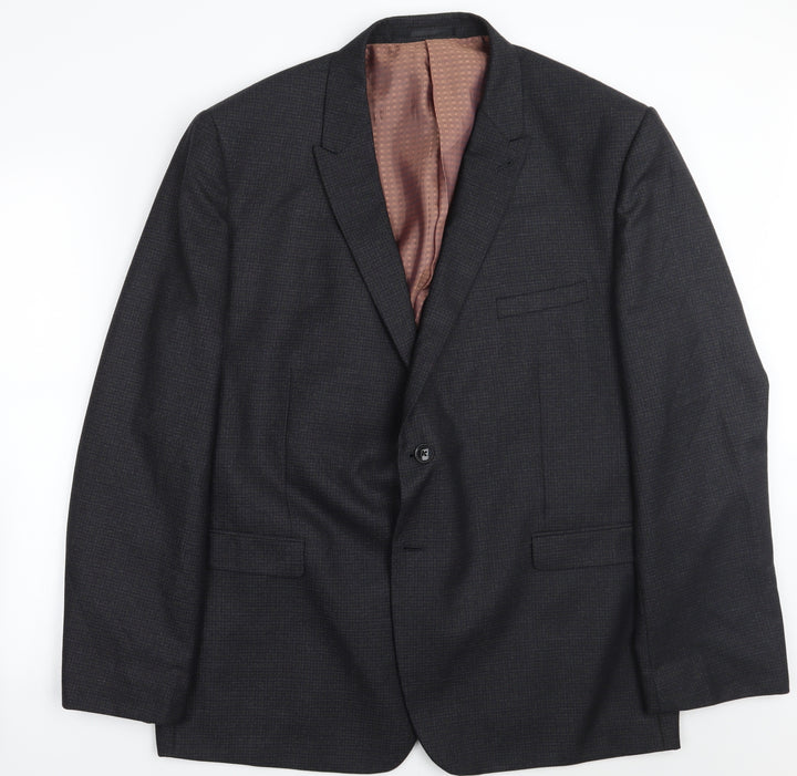 Fellini Mens Blue Jacket Suit Jacket Size 40
