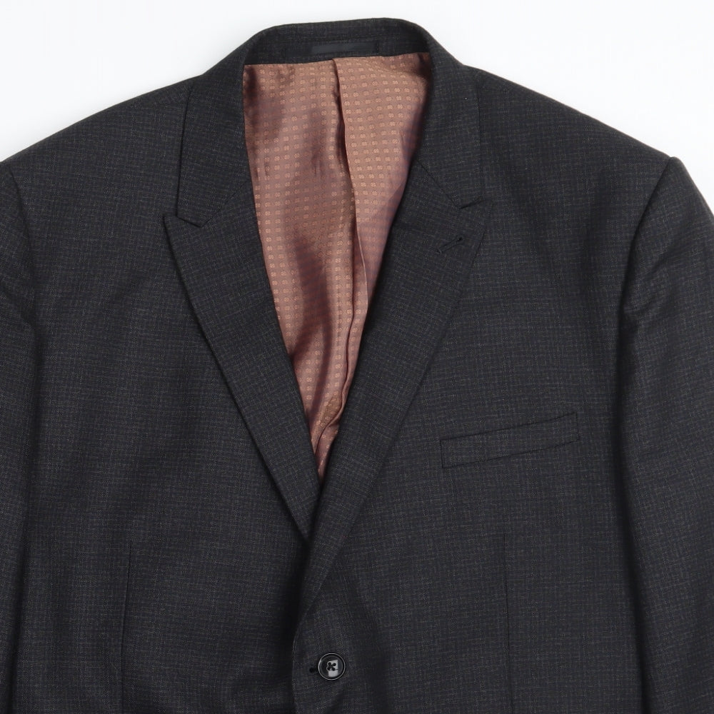 Fellini Mens Blue   Jacket Suit Jacket Size 40