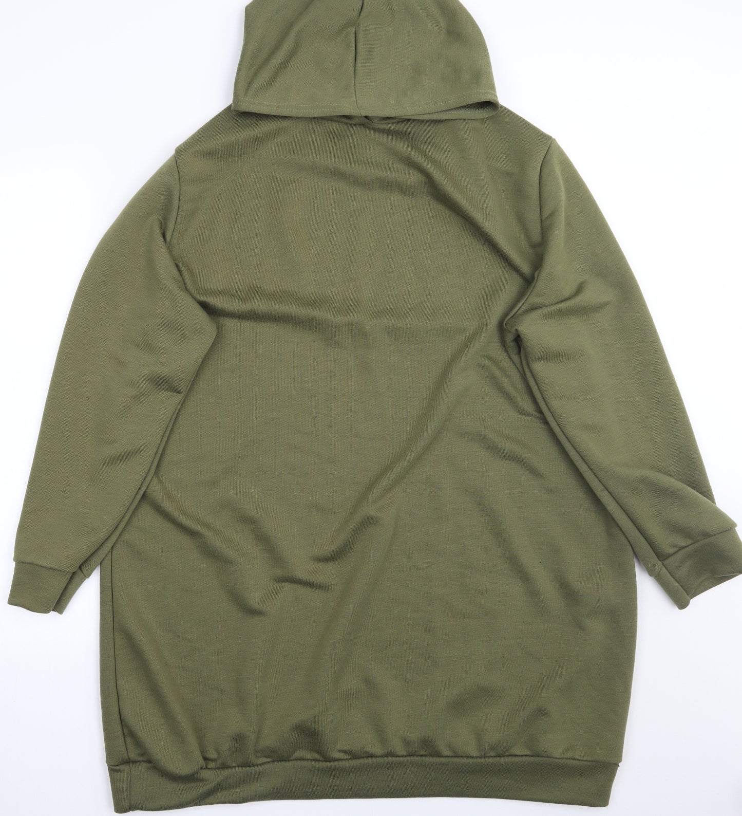 Boohoo Womens Green   Pullover Hoodie Size 24