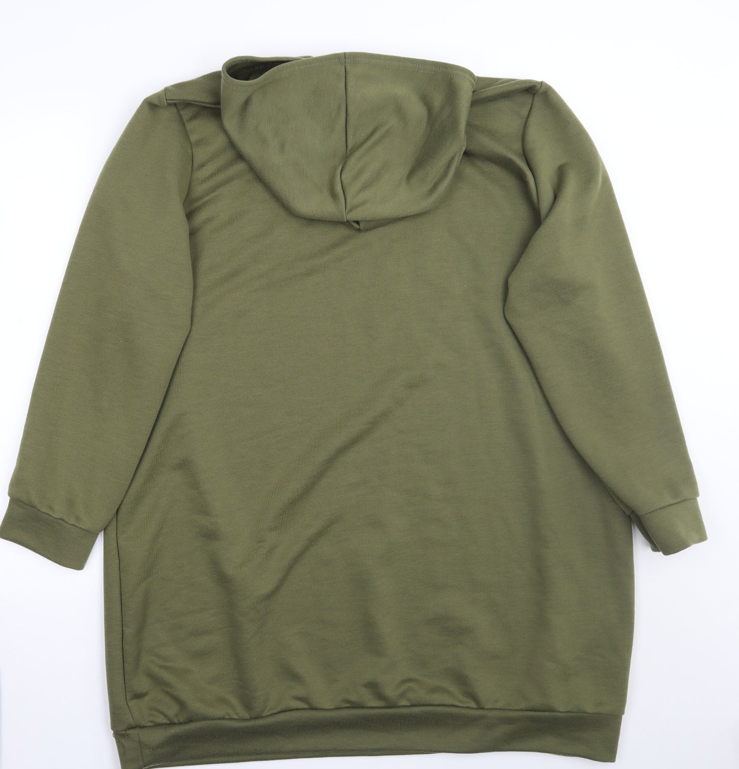 Boohoo Womens Green   Pullover Hoodie Size 24