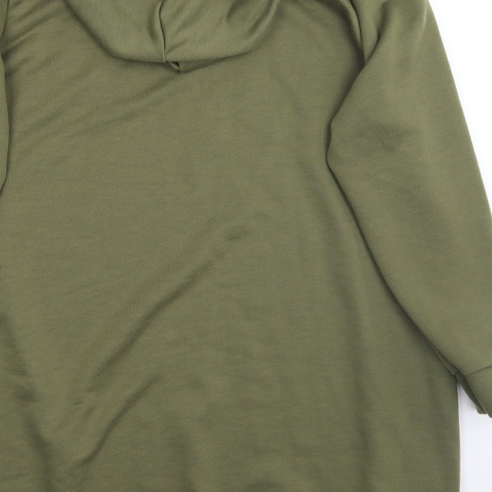 Boohoo Womens Green   Pullover Hoodie Size 24