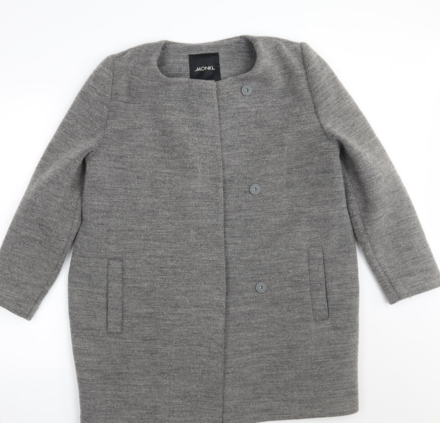 Monkl Womens Grey   Jacket Coat Size 10