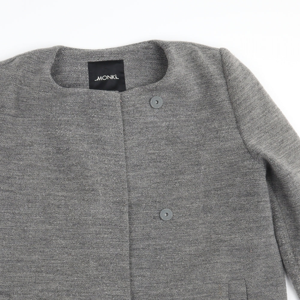 Monkl Womens Grey   Jacket Coat Size 10