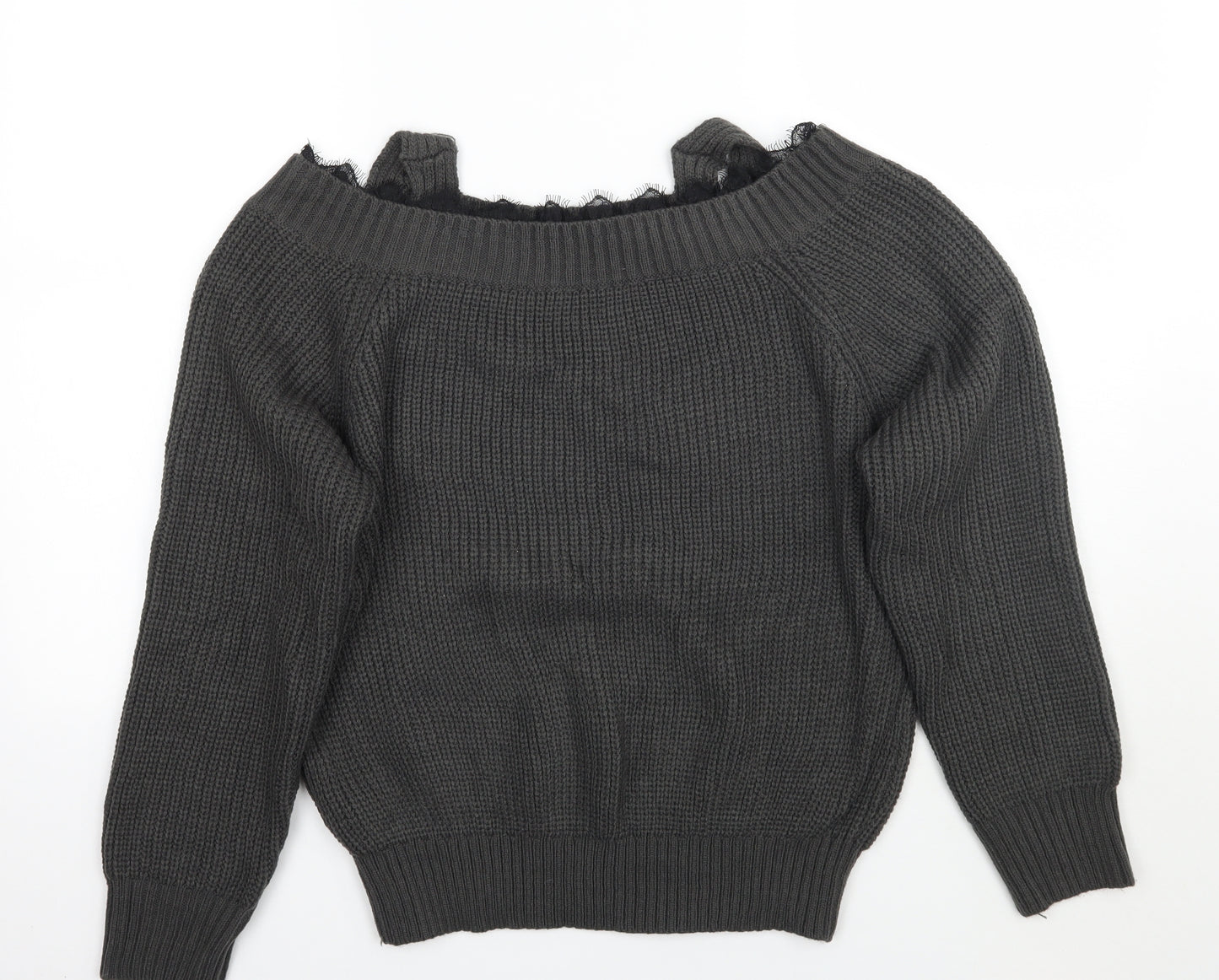 SheIn Womens Grey   Pullover Jumper Size 2XL